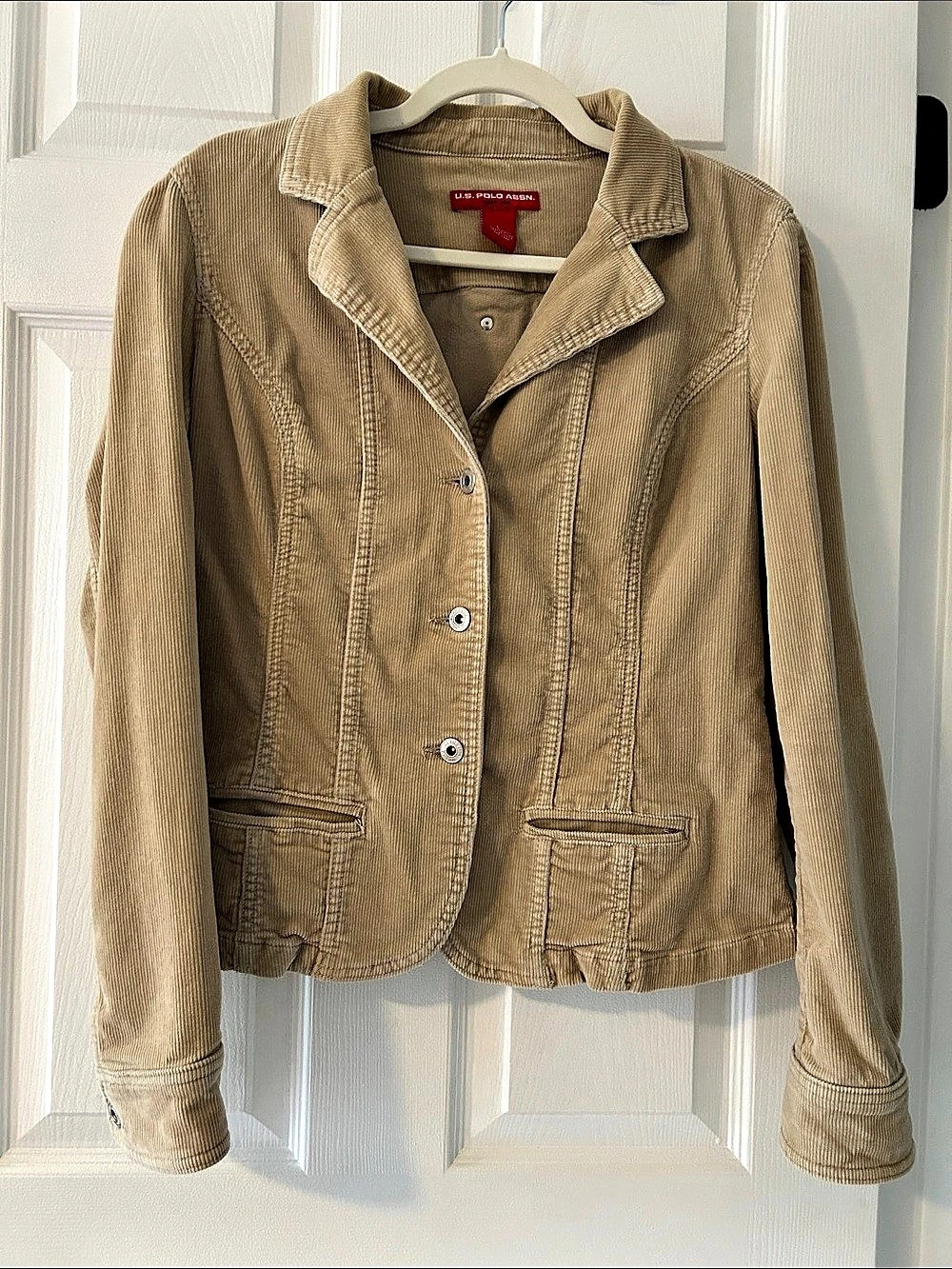 U.S. Polo Assn. Women's Corduroy Utility Jacket Size Large